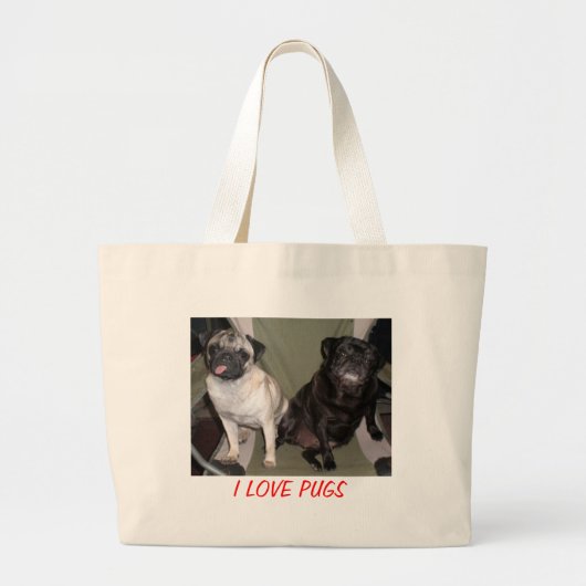 IK HOOP VAN POGS GROTE TOTE BAG (Voorkant)