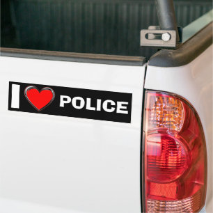 IK HOOP VAN POLITIE "HART ART" BUMPERSTICKER