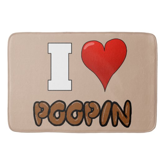 IK HOOP VAN POOPIN BATH MAT (Voorkant)