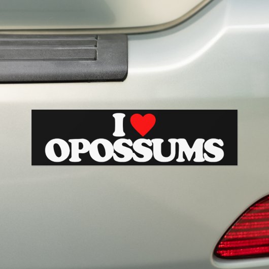 IK HOOP VAN POSSUMS BUMPERSTICKER (Op auto)