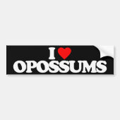 IK HOOP VAN POSSUMS BUMPERSTICKER (Voorkant)