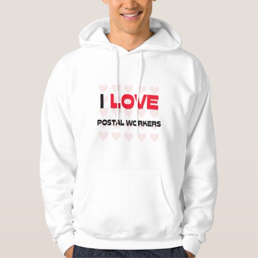 IK HOOP VAN POSTWERKNEMERS HOODIE (Voorkant)