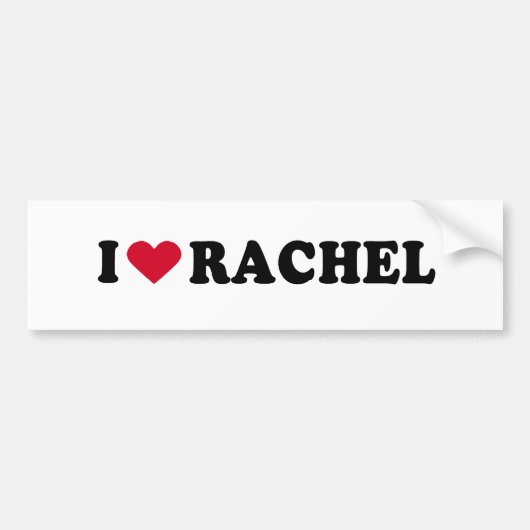 IK HOOP VAN RACHEL BUMPERSTICKER (Voorkant)