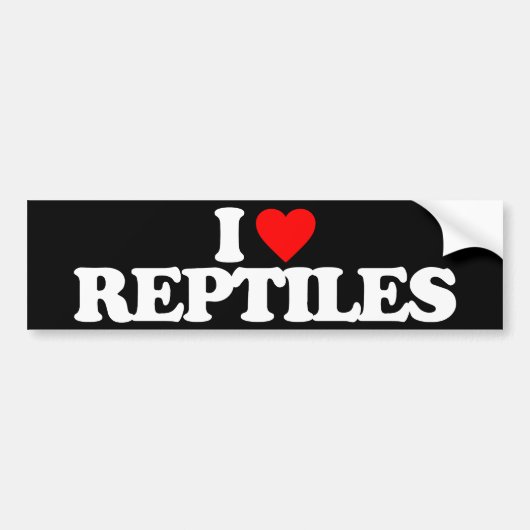 IK HOOP VAN REPTILES BUMPERSTICKER (Voorkant)