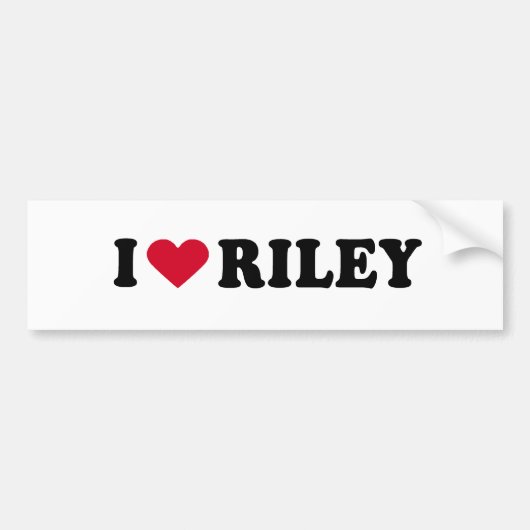 IK HOOP VAN RILEY BUMPERSTICKER (Voorkant)
