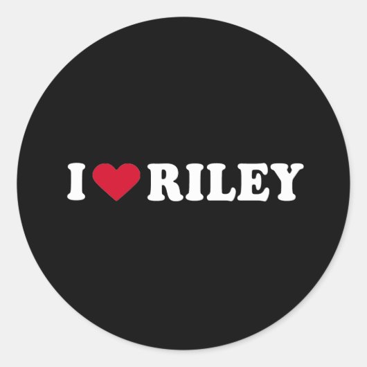 IK HOOP VAN RILEY RONDE STICKER (Voorkant)