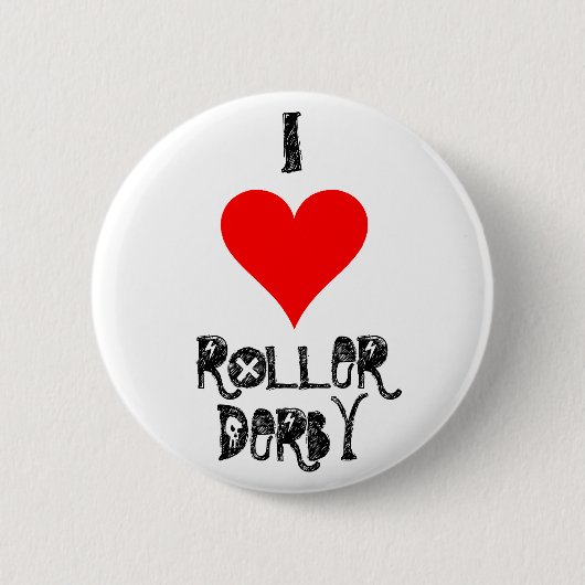 IK HOOP VAN ROLLER DERBY RONDE BUTTON 5,7 CM (Voorkant)