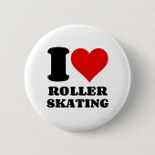 IK HOOP VAN ROLLER SKING RONDE BUTTON 5,7 CM (Voorkant)