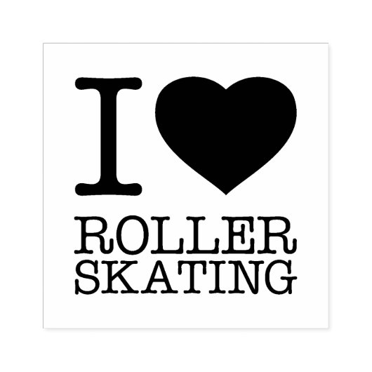 IK HOOP VAN ROLLER SKING RUBBERSTEMPEL (Afrduk)