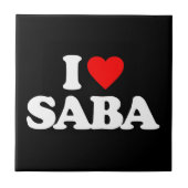 IK HOOP VAN SABA TEGELTJE (Voorkant)