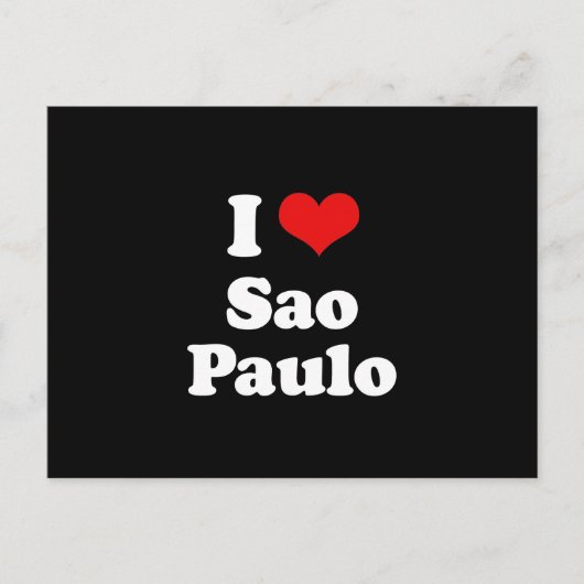 IK HOOP VAN SAO PAULO BRIEFKAART (Voorkant)