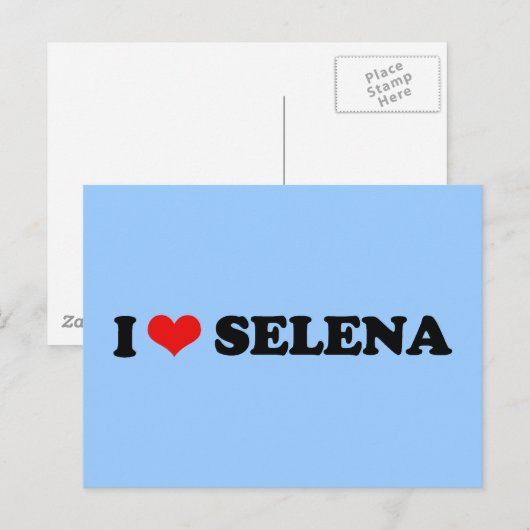 IK HOOP VAN SELENA BRIEFKAART (Voorkant / Achterkant)