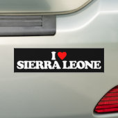 IK HOOP VAN SIERRA LEONE BUMPERSTICKER (Op auto)