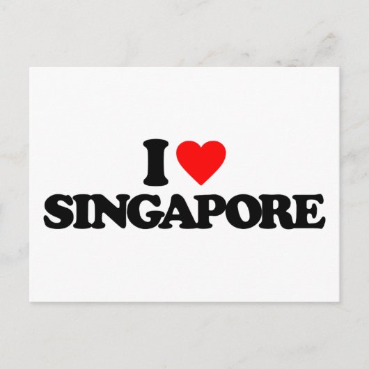 IK HOOP VAN SINGAPORE BRIEFKAART (Voorkant)