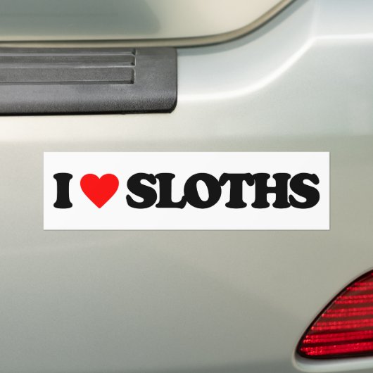 IK HOOP VAN SLOTHEN BUMPERSTICKER (Op auto)