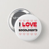 IK HOOP VAN SOCIOLOGISTEN RONDE BUTTON 5,7 CM (Voorkant /achterkant)