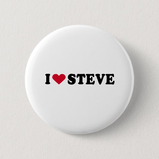 IK HOOP VAN STEVE RONDE BUTTON 5,7 CM (Voorkant)