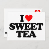 IK HOOP VAN SWEET TEA BRIEFKAART (Voorkant / Achterkant)
