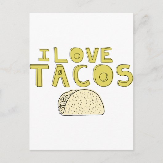 IK HOOP VAN TACOS BRIEFKAART (Voorkant)