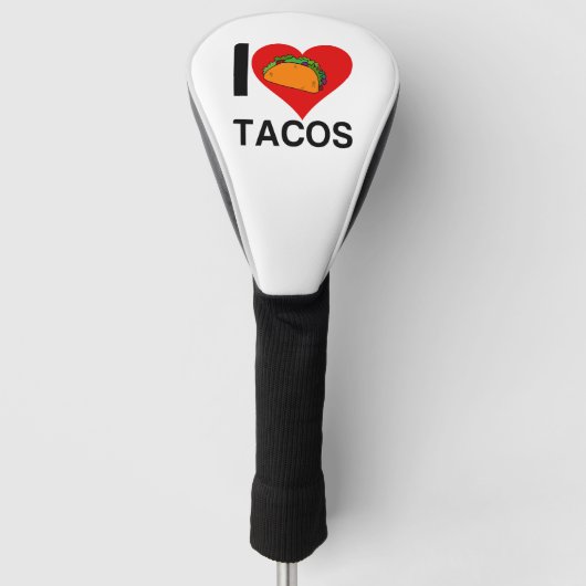 IK HOOP VAN TACOS GOLFHEADCOVER (Voorkant)