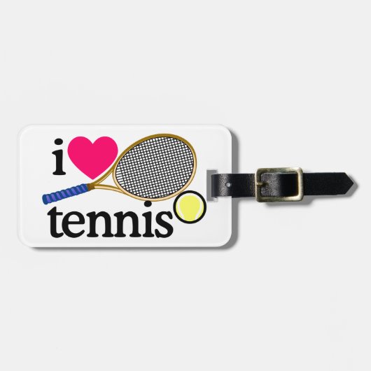 IK HOOP VAN TENNIS BAGAGELABEL (Voorkant horizontaal)