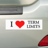 IK HOOP VAN TERMIJNGRENZEN BUMPERSTICKER (Op auto)