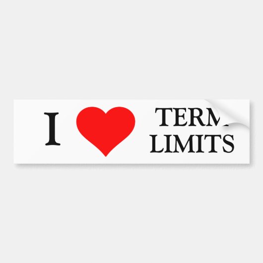 IK HOOP VAN TERMIJNGRENZEN BUMPERSTICKER (Voorkant)