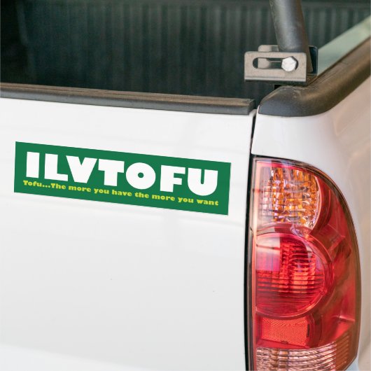 IK HOOP VAN TOFU BUMPERSTICKER (Op Truck)