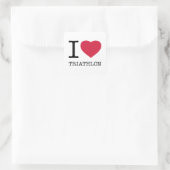 IK HOOP VAN TRIATHLON VIERKANTE STICKER (Tas)