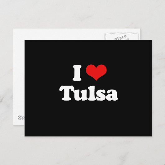 IK HOOP VAN TULSA BRIEFKAART (Voorkant / Achterkant)