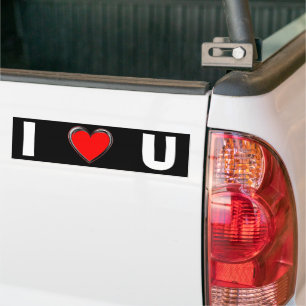 IK HOOP VAN U "HART ART ART" BUMPERSTICKER