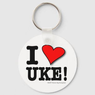 IK HOOP VAN UKE Designer Sleutelhanger