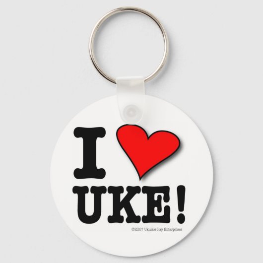 IK HOOP VAN UKE Designer Sleutelhanger (Voorkant)