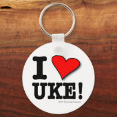 IK HOOP VAN UKE Designer Sleutelhanger (Voorkant)