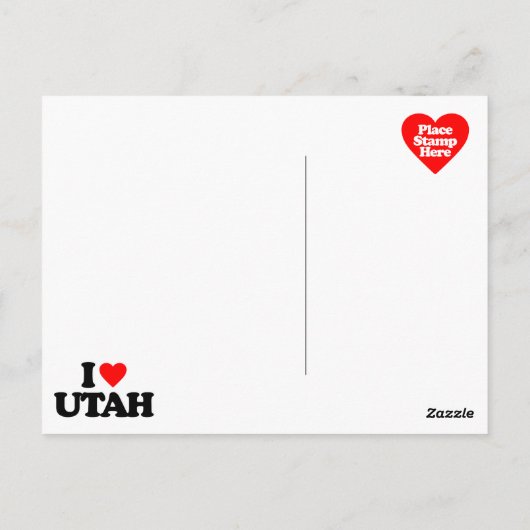 IK HOOP VAN UTAH BRIEFKAART (Achterkant)