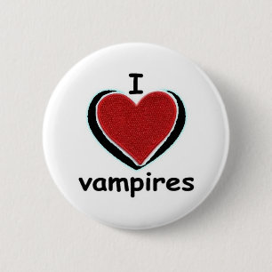 IK HOOP VAN VAMPIRES RONDE BUTTON 5,7 CM