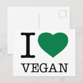 IK HOOP VAN VEGAN BRIEFKAART (Voorkant / Achterkant)