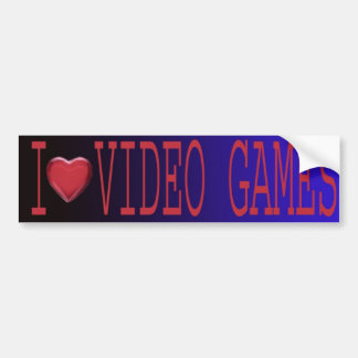 IK HOOP VAN VIDEO GAMES BUMPERSTICKER