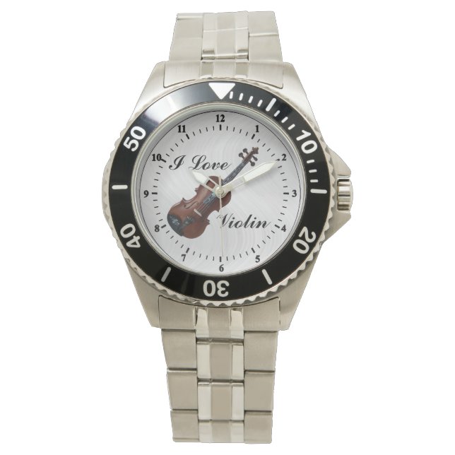 IK HOOP VAN VIOLIN- WATCH HORLOGE (Voorkant)