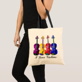 IK HOOP VAN VIOLINS-BAG TOTE BAG (Voorkant (product))