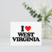 IK HOOP VAN WEST VIRGINIA BRIEFKAART (Staand voorkant)