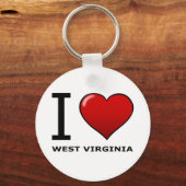 IK HOOP VAN WEST VIRGINIA SLEUTELHANGER (Voorkant)