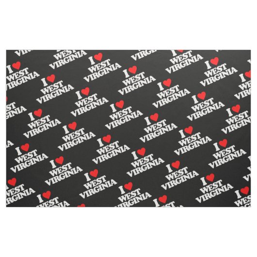 IK HOOP VAN WEST VIRGINIA STOF (Fat Quarter)