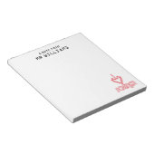 IK HOOP VAN WETENSCHAPPELIJKE Jouw naam Notitieblok (Schuin)