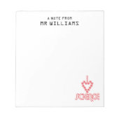 IK HOOP VAN WETENSCHAPPELIJKE Jouw naam Notitieblok (Voorkant)