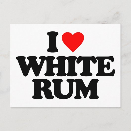 IK HOOP VAN WITTE RUM BRIEFKAART (Voorkant)