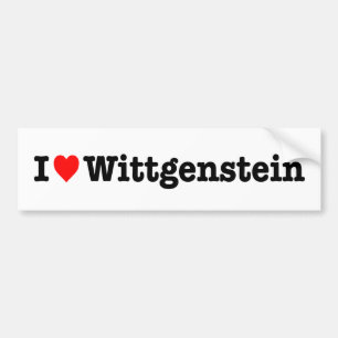 "IK HOOP VAN WITTGENSTEIN" BUMPERSTICKER