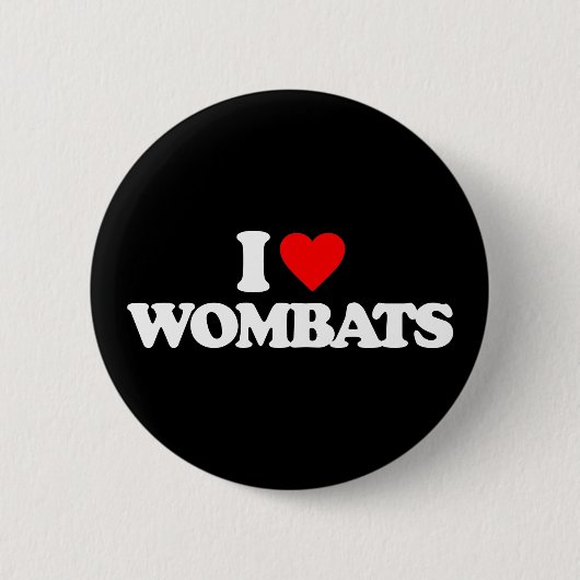 IK HOOP VAN WOMBATTEN RONDE BUTTON 5,7 CM (Voorkant)