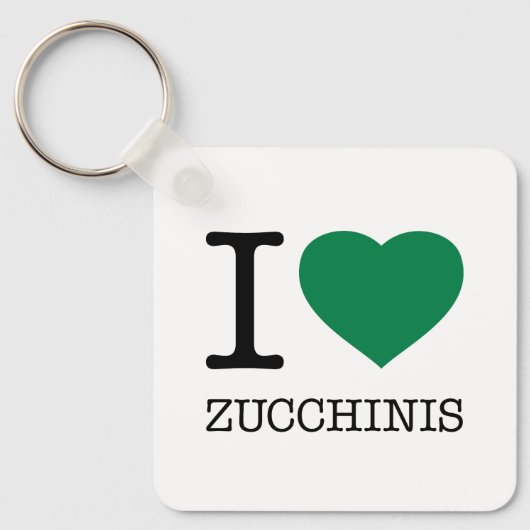 IK HOOP VAN ZUCCHINIS SLEUTELHANGER (Voorkant)