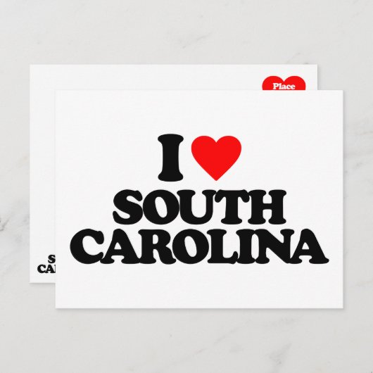 IK HOOP VAN ZUID CAROLINA BRIEFKAART (Voorkant / Achterkant)